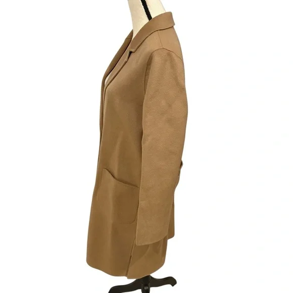 Antonio Melani Classic Camel Trench Coat One Button Size 10